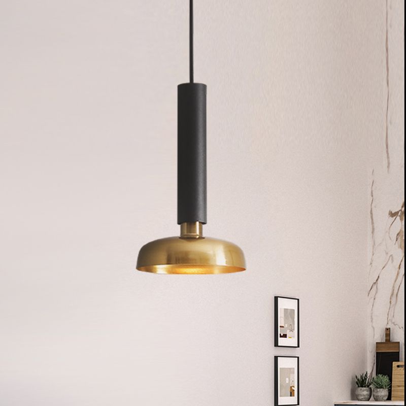 Kit de luz colgante de metal de granero Minimalista 1 Kit de lámpara colgante blanca/negra para la cama