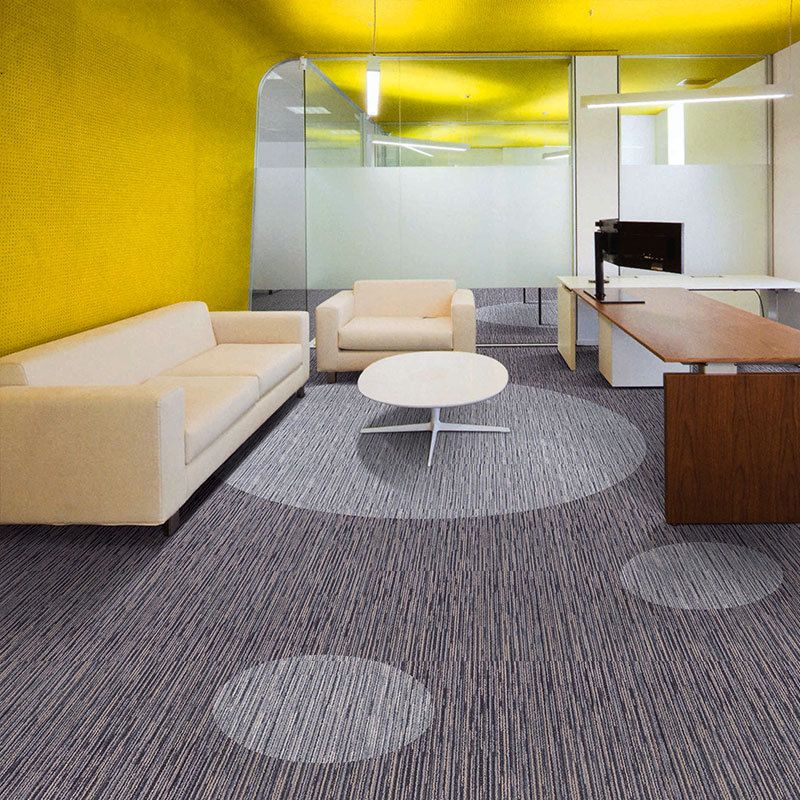 Carpet Tile Non-Skid Fade Resistant Geometry Self-Stick Carpet Tiles Bedroom