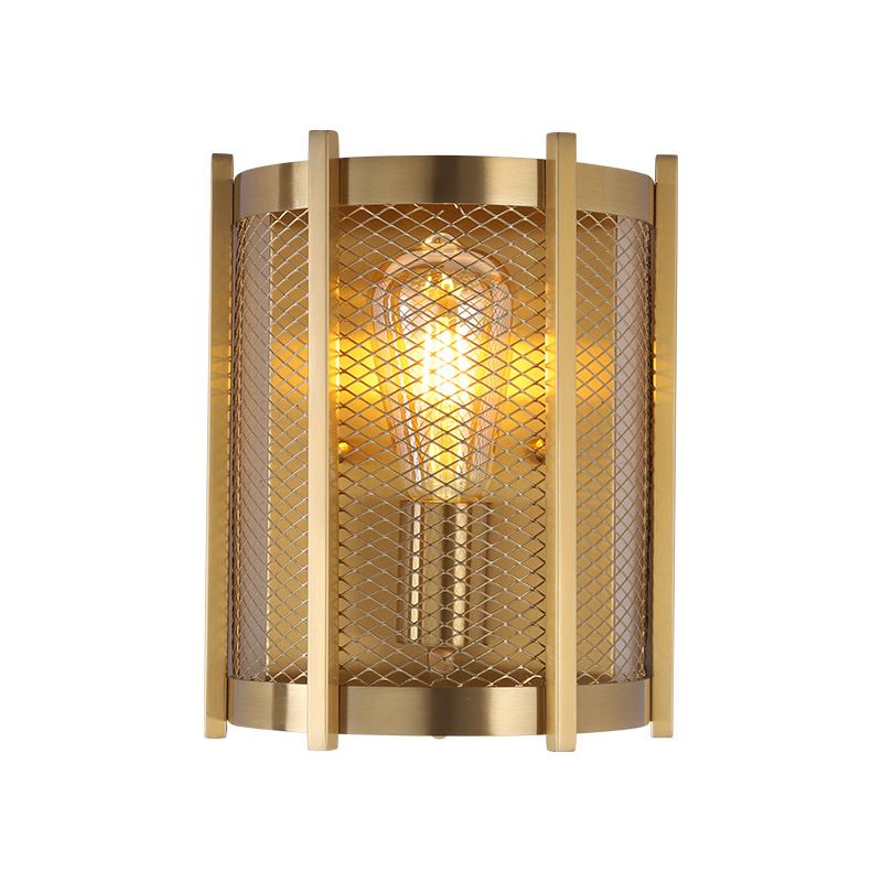 Cutout Shape Wall Lamp Industrial Style Metal 1 Light Sconce in Gold
