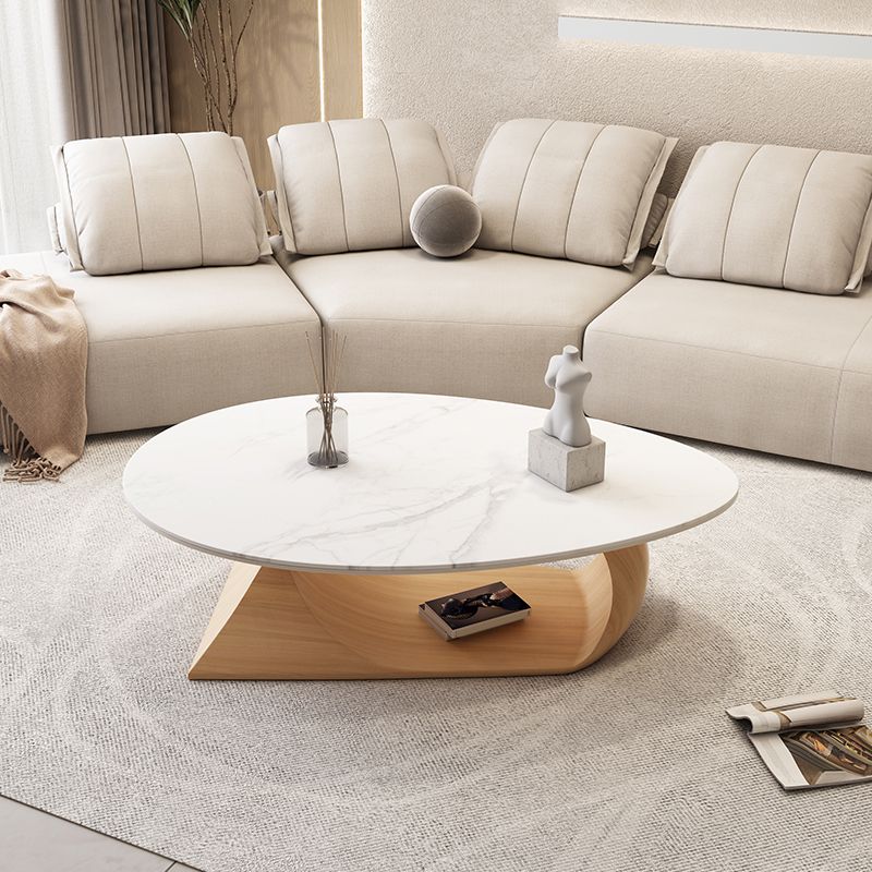 Modern Abstract Coffee Table Slate Geometric Coffee or End Table