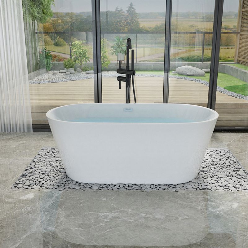 Soaking Bathtub Antique Finish Back to Wall Acrylic Bath Tub