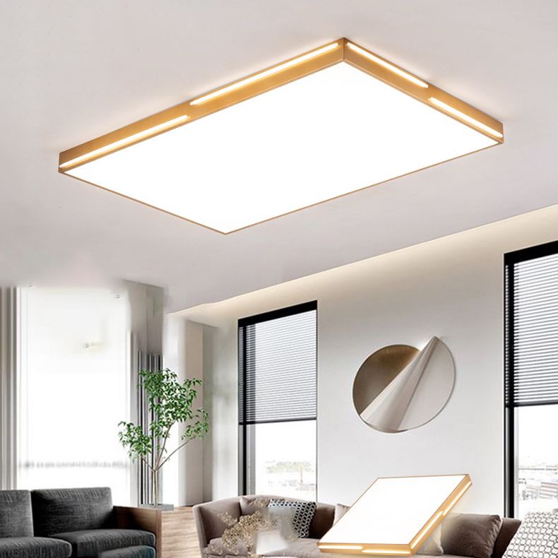 Métal géométrique visière encastrée lampe style moderne 1 tête brune encastrée lampe