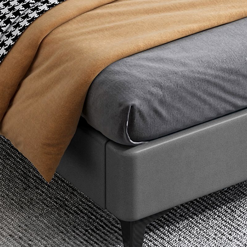 Contemporary 11.02 " Tall Wooden Frame Platform Bed for Bedroom