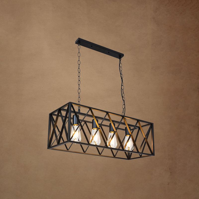 Accensione dell'illuminazione dell'isola lineare metallica Fissature dell'illuminazione moderna dell'isola dell'isola moderna