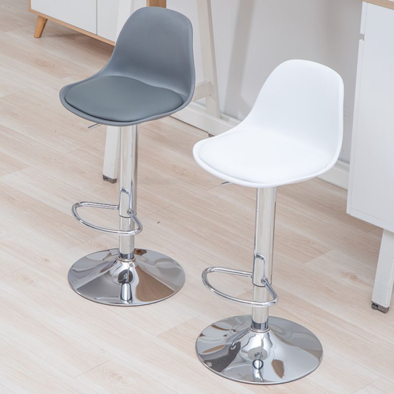 Scandinavian Adjustable Height Bar Stool Faux Leather Bar Stool for Bristol