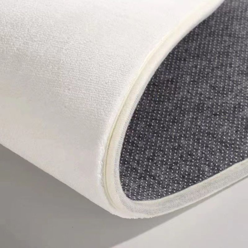 Apricot Modern Carpet Polyester Striped Carpet Washable Carpet for Living Room