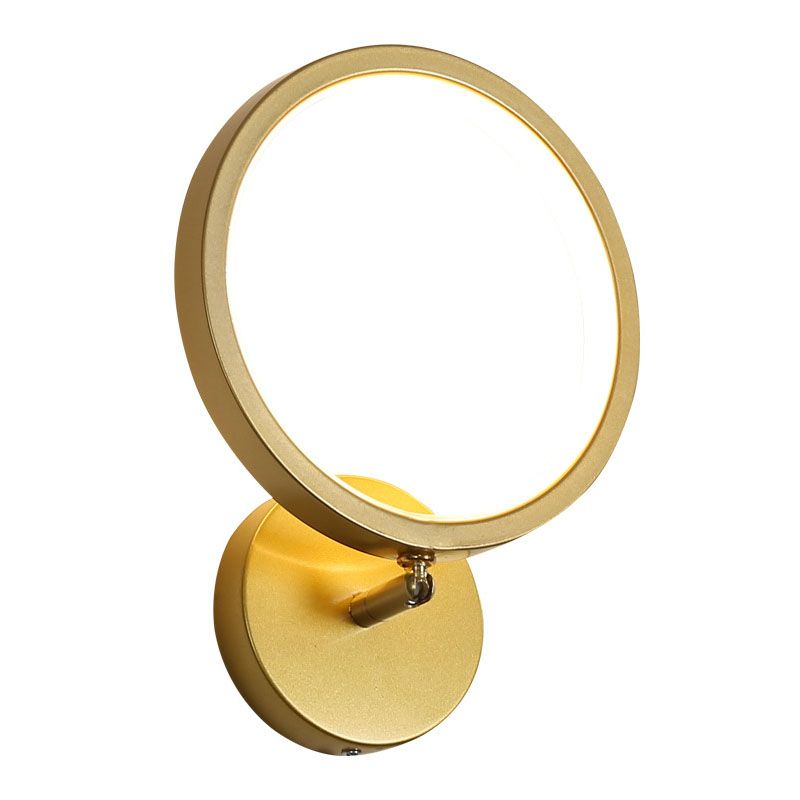 Geometrical Wall Mounted Lighting Modern Style Metal LED Wall Light Sconce for Bedroom