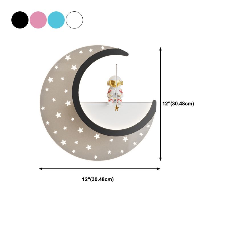 Children Wall Mount Light LED Resin Wall Light with Acrylic Shade for Kid's Room