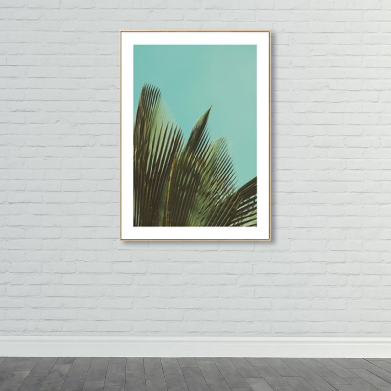Photograph Plant Wall Art Light Color Country Style Canvas Print for Living Room