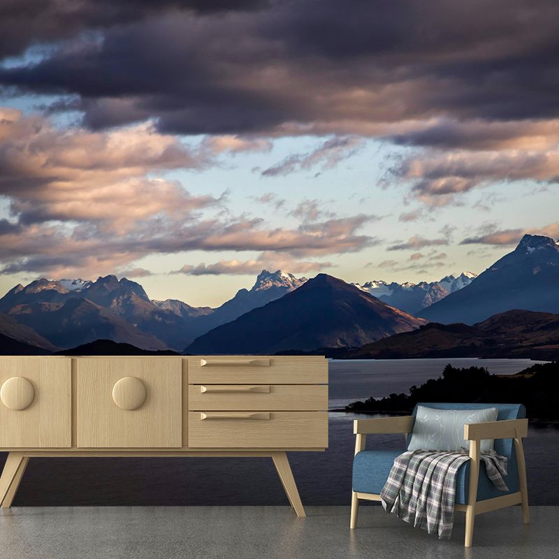 Mountain Wall Mural Horizontal Photography Eco-friendly Wall Covering for Wall Decor