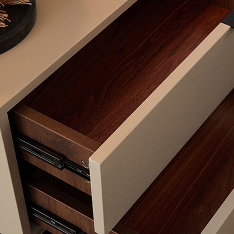 Square Metal with Multi-color Choice Wood Countertop Nightstand