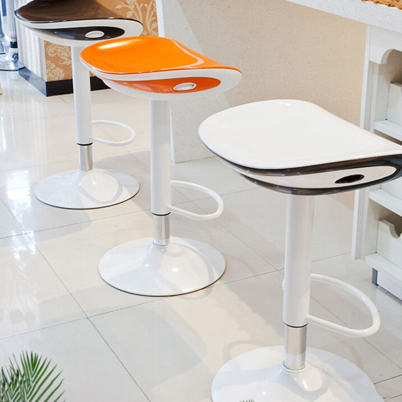 Industrial Style Bar-stool with Adjustable Height Metal Leg for Counter Restaurant,1 Piece