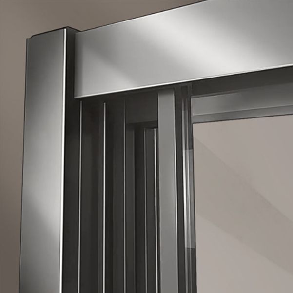 Framed Double Sliding Shower Bath Door Transparent Scratch Resistant Shower Bath Door