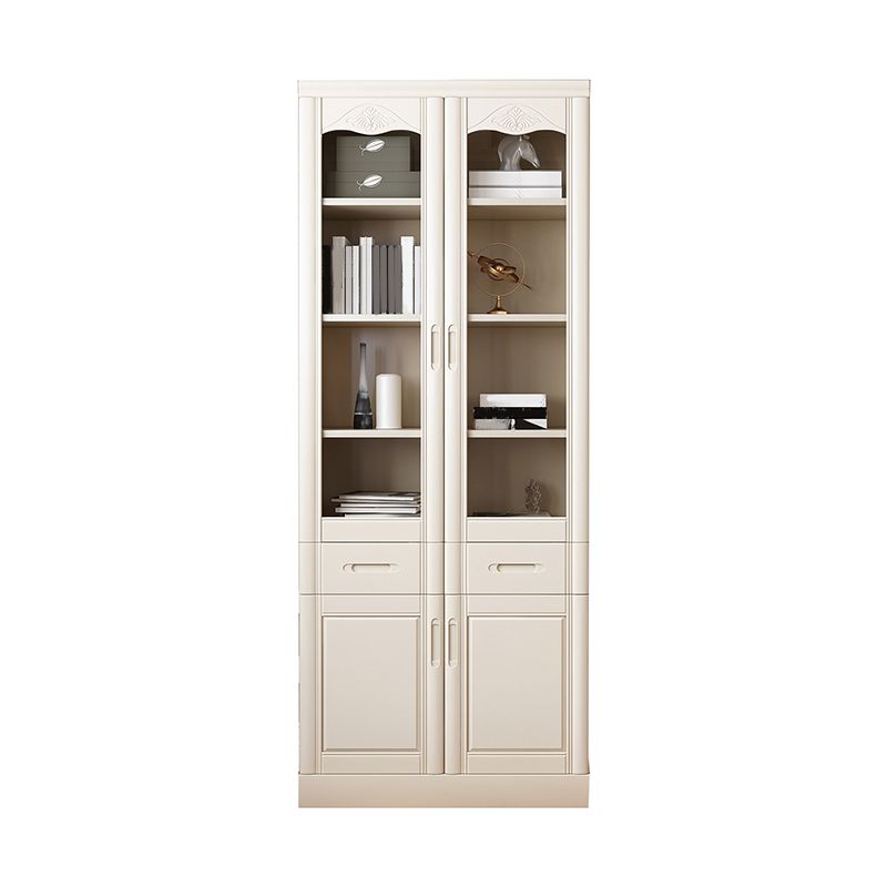 78.74"H Bookcase Contemporary Style Bookshelf with Doors for Home Office