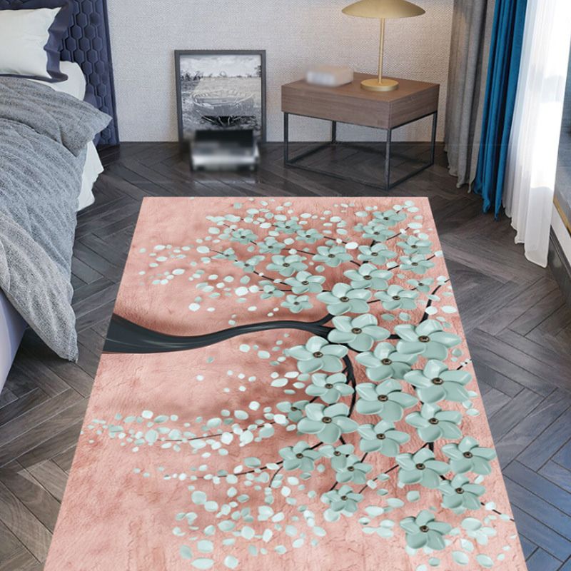 Modern Area Rug Unique Animal Print Carpet Washable Polyester Living Room Rug with Non-Slip Backing