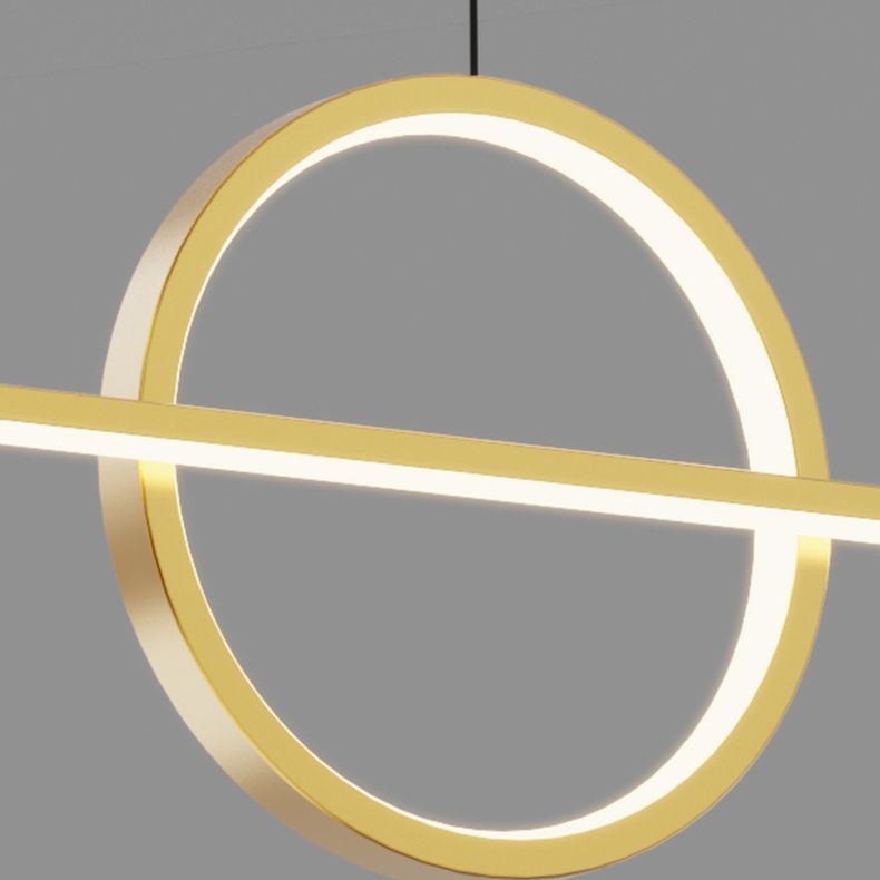 Contemporary Style Linear Island Lighting Metal 4 Light Island Light Fixtures