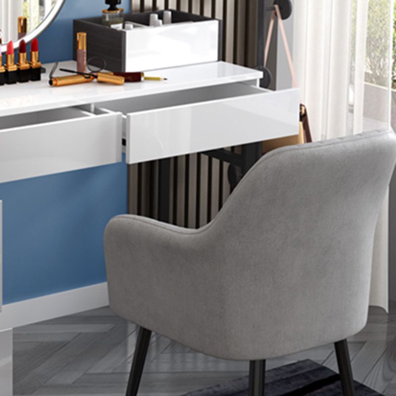 Contemporary Vanity Dressing Table Set 4 Drawer Makeup Vanity Desk Table