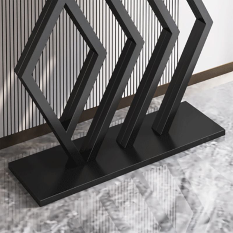 Glam Stone Console Table Rectangle Console Sofa Table for Hall