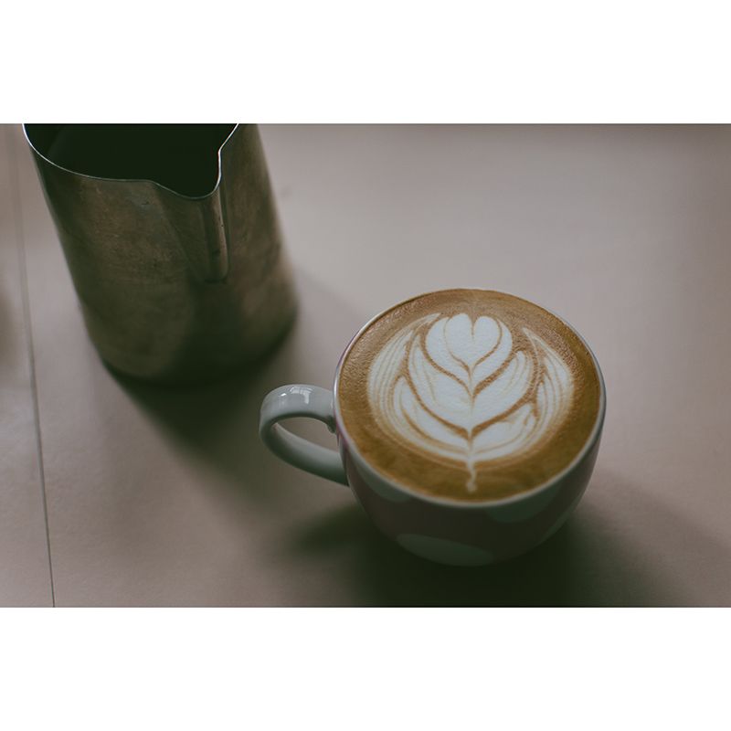 Aromatic Coffee Mural Photography Contemporary Wall Covering for Coffee Shop