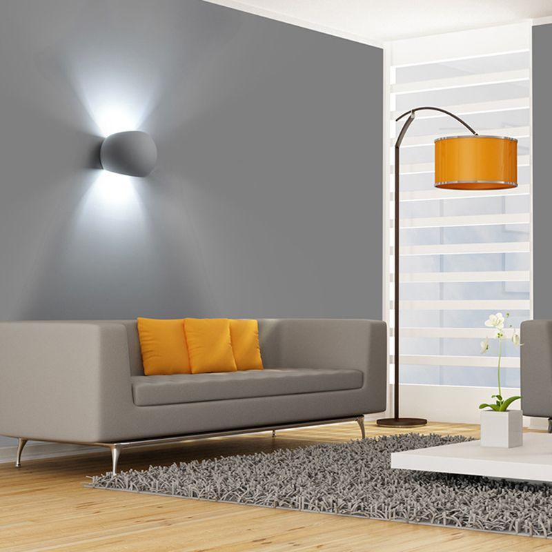 Stone Geometric Sconce Lights Modern Style 2 Lights Wall Lighting Fixtures