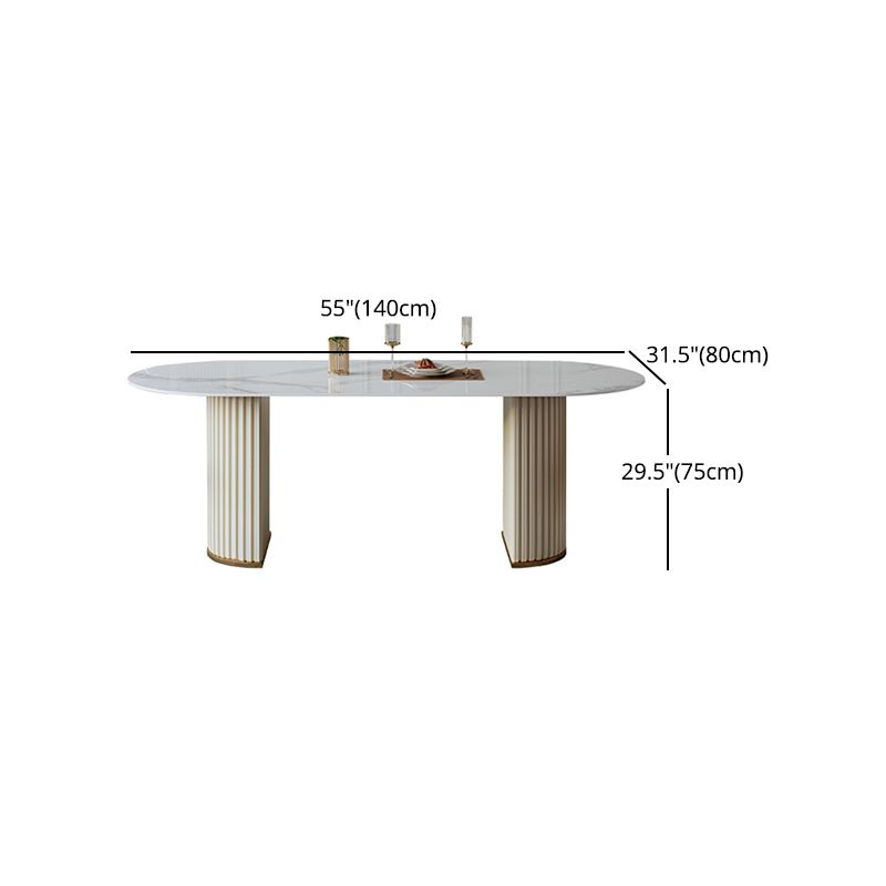 Glam 1/2/5/6/7/8 Pieces Dining Set Sintered Stone Dining Table Set