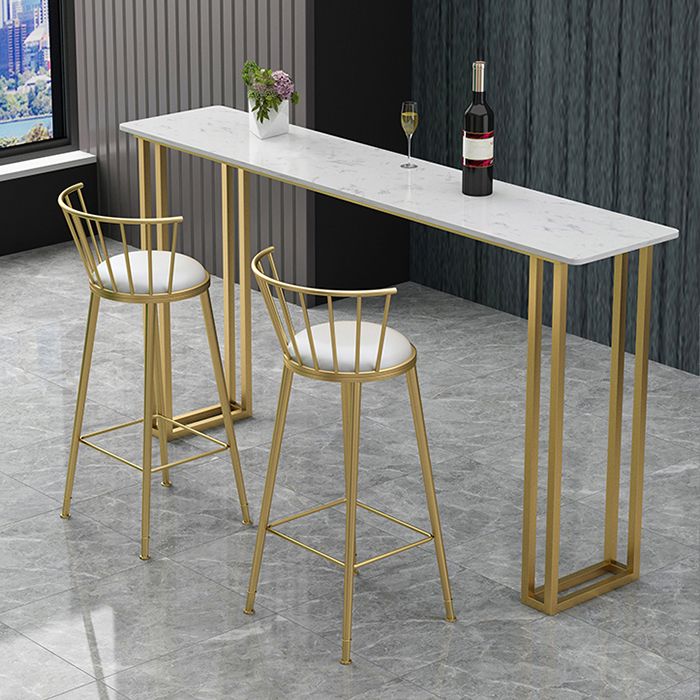Rectangle Bistro Bar Height Cocktail Table Sled Pub Height Dining Table