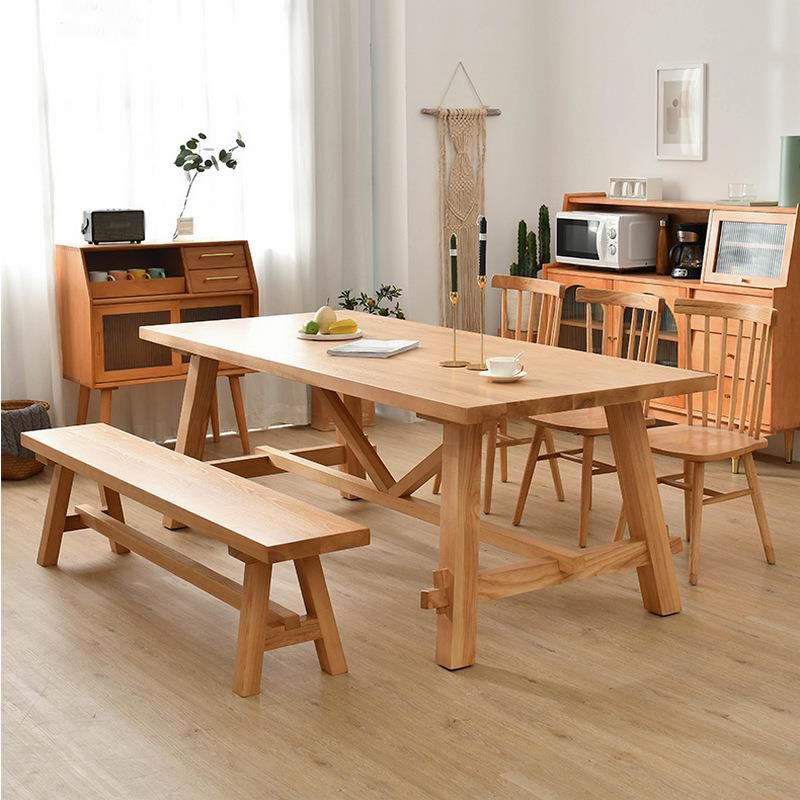Simplicity Style Dining Table Solid Wood Table for Home and Kitchen