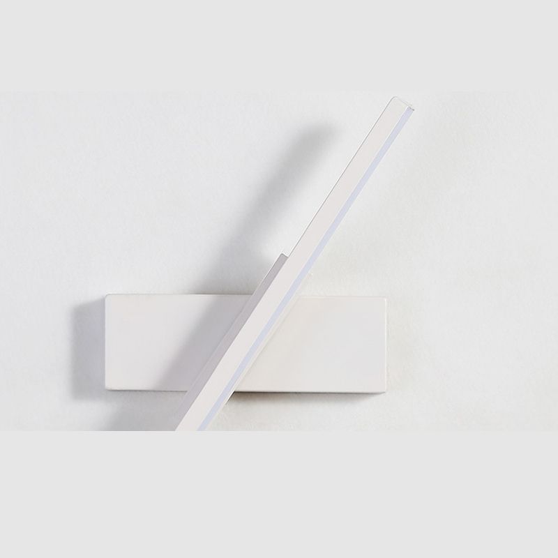 Moderne minimalistische stijl lineaire wandgemonteerde verlichtingsbeveiliging metaal 1 lichte wandwanden voor slaapkamer