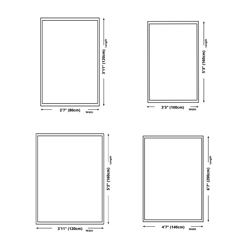 Dark Green Modern Carpet Polyester Striped Carpet Non-Slip Backing Carpet for Home Decor