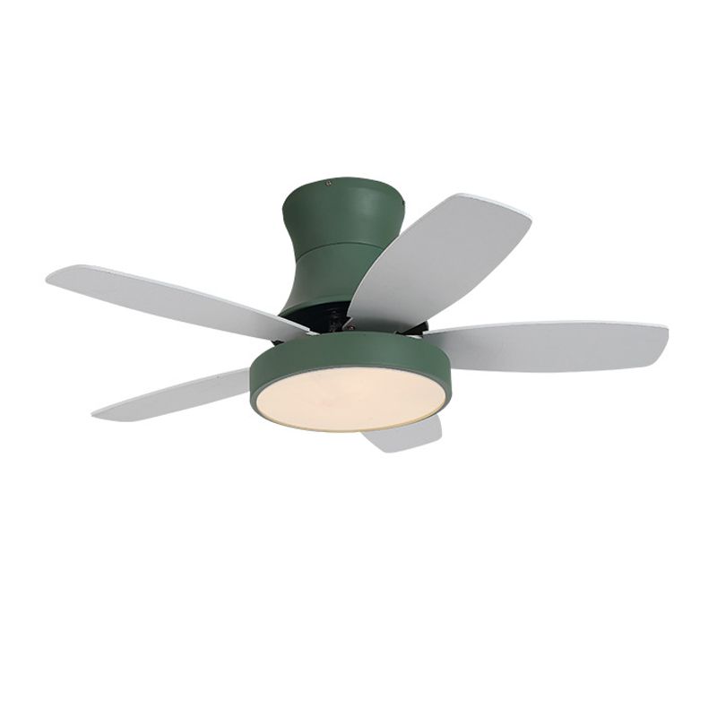 Colorful Ceiling Fan Lamp Fixture Modern LED Ceiling Flush Mount for Kids' Room