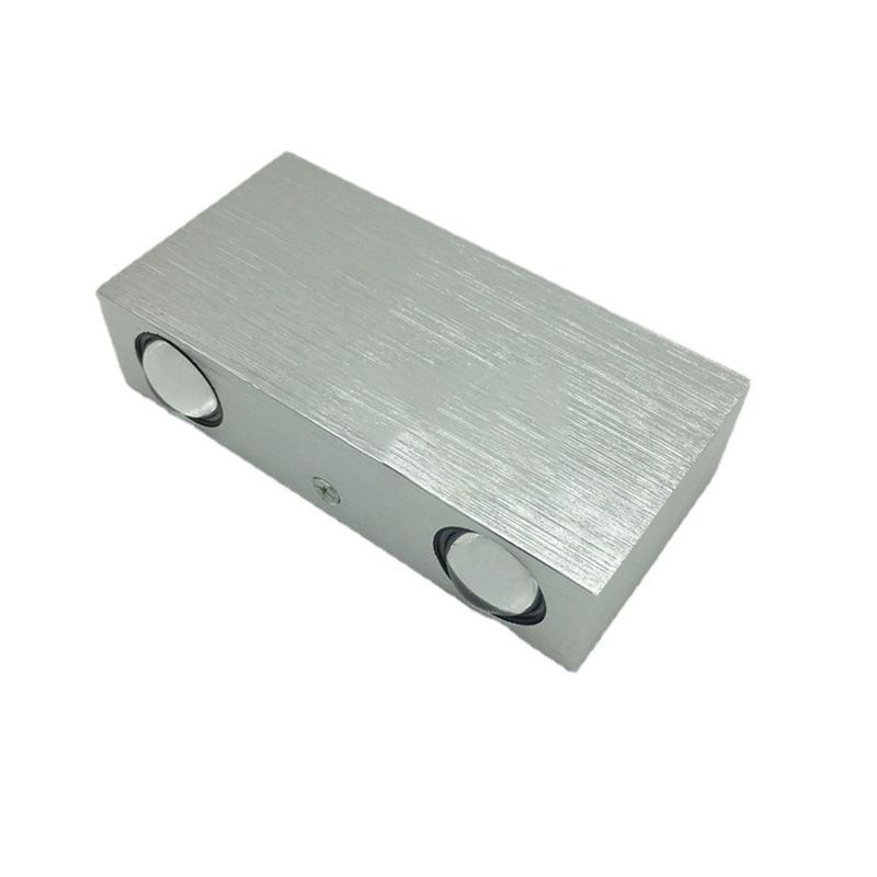 Modern Style Rectangular LED Wall Lamps Metal 4-Light Wall Lighting Ideas