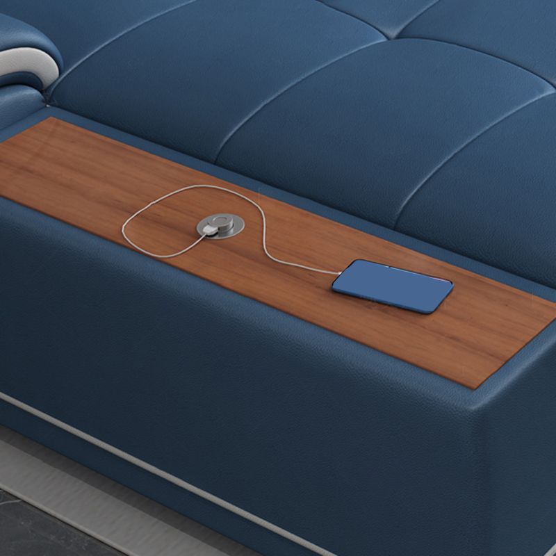 Faux Leather Sofa U-Shaped Modular Stain-Resistant Furniture Sectionals