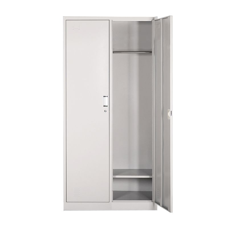 Metal Contemporary Cabinet for Bathroom White Steel Storage Cabinet