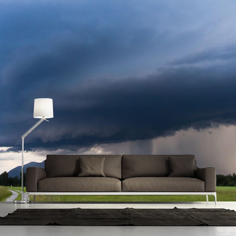 Photography Contemporary Mural Wallpaper with Cloudscape Painting for Decoration