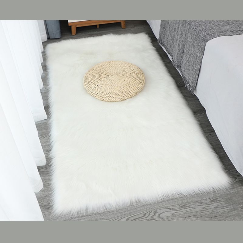 Comfort Simple Area Rug Shag Plain Indoor Carpet Polypropylene Washable Rug for Home Decoration
