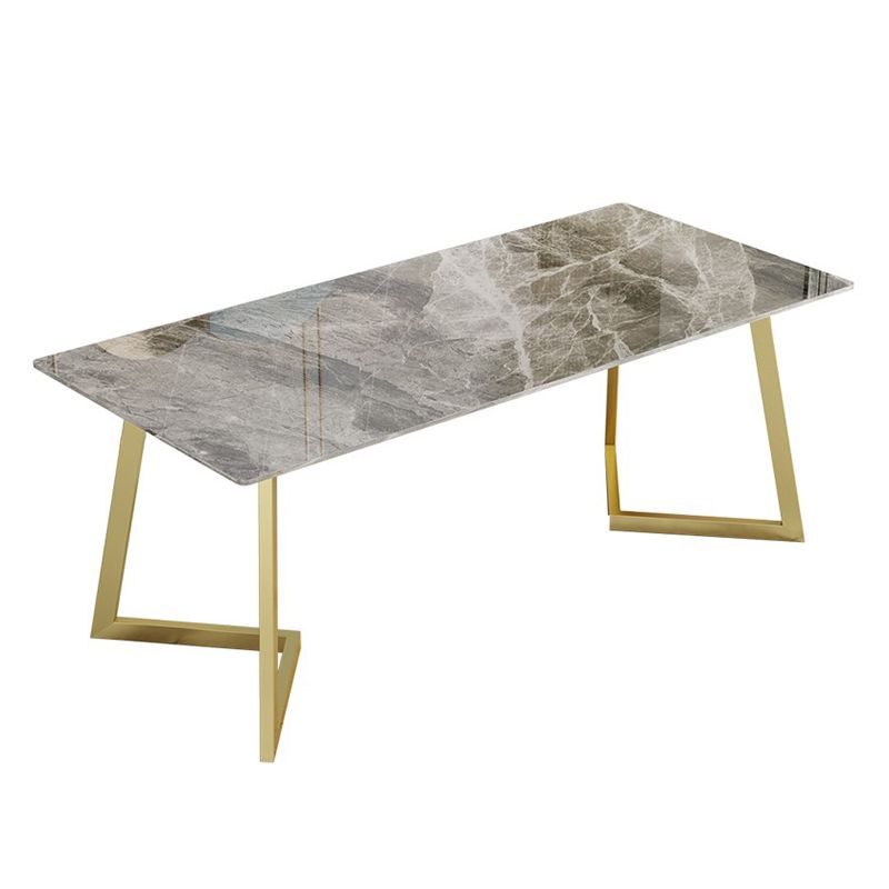 Rectangle Stone Dining Room Table Traditional Luxury Dinner Room Kitchen Table