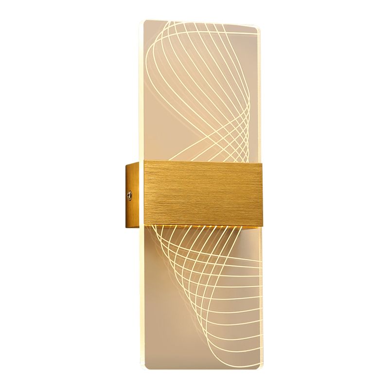 Acrylic Wall Light Fixture Modern Style Wall Light Sconce for Living Room