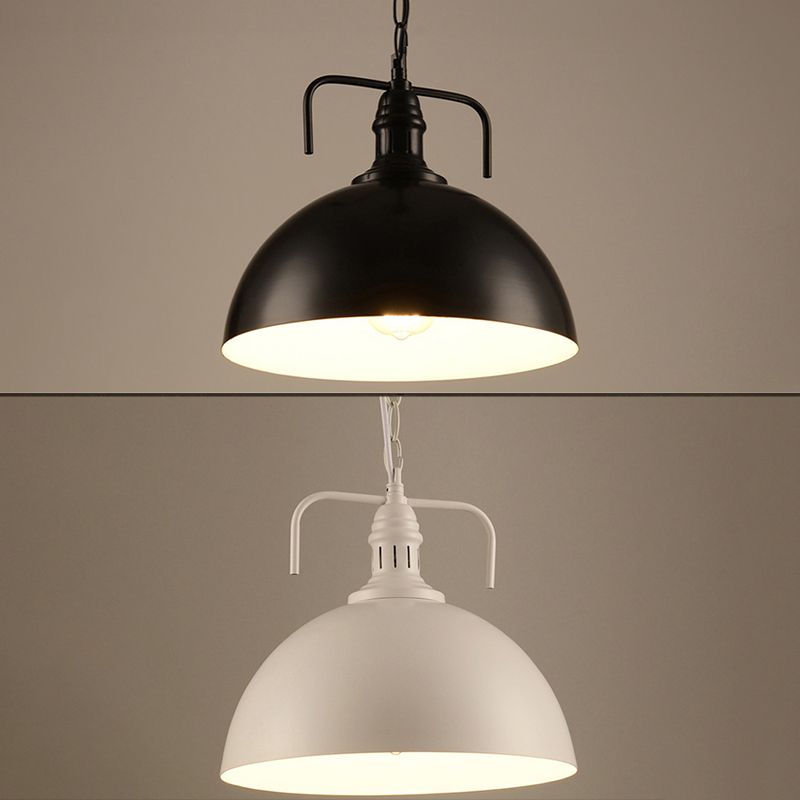 Swivel Joint Pendant Light Industrial Nautical 1 Light Metal Bowl Farmhouse Hanging Lights