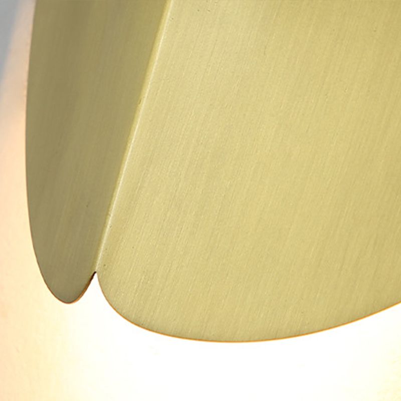 Leaf Shape 1 - Light Wall Mount Light Solid Brass LED Post Modern Wall Light in Gold