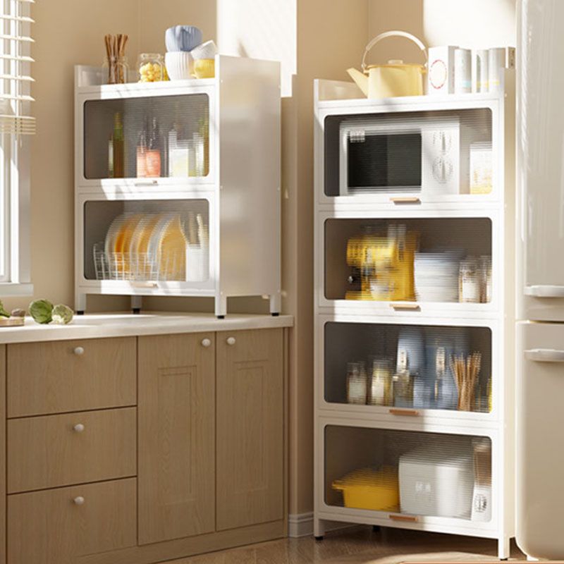 Closed Bookshelf Modern Metal Bookshelf Home Living Room Bookcase with Doors