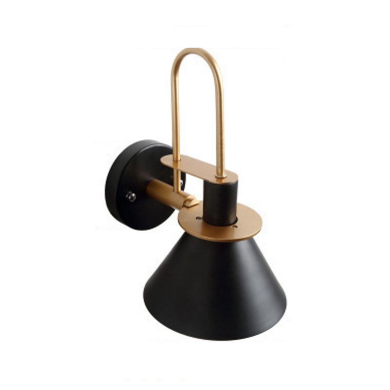 Simplicity Wall Sconce Colorful Metal Shade Wall Mounted Lamp for Dining Room