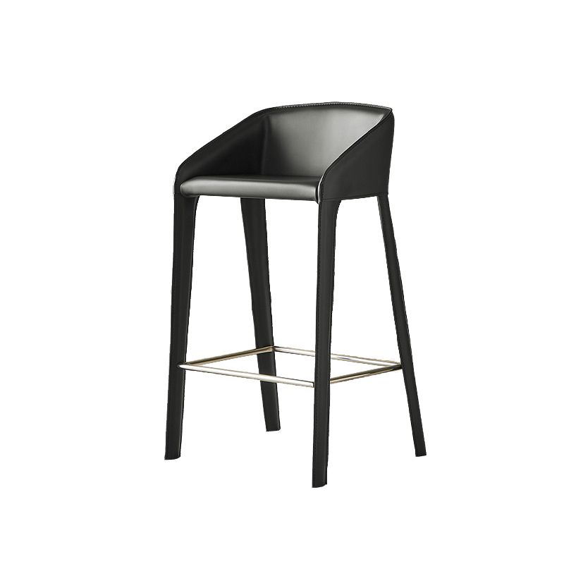 Industrial Indoor Armless Backless Bar Stool with Metal Legs