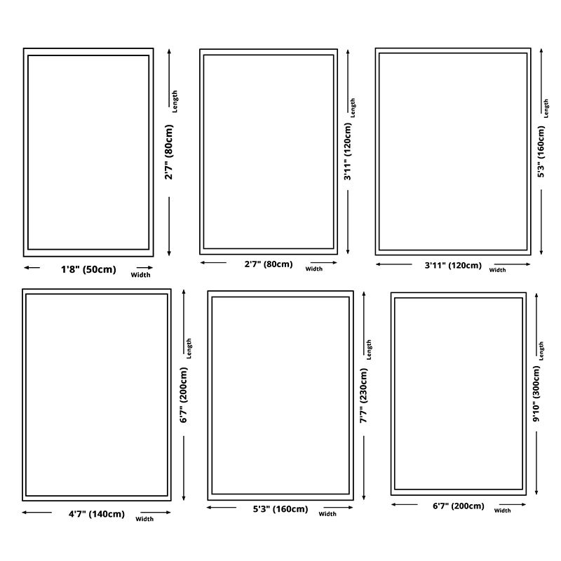 Creative Modern Indoor Rug Geometric Design Carpet Polyester Non-Slip Backing Rug for Home Decor