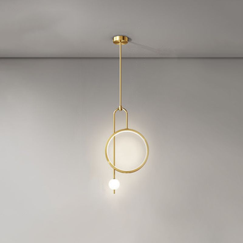 1 Light Ring Pendant Lighting Modern simplicity Acrylic Pendant Ceiling Lights for Restaurant