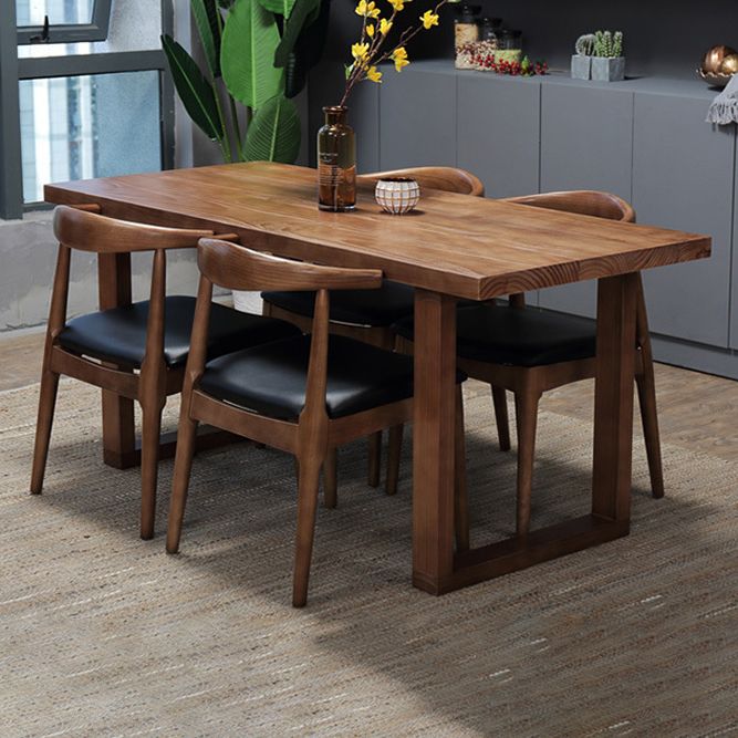 Modern Kitchen Wooden Dining Furniture Set with Rectangle Table Formal Dining Room Table Set