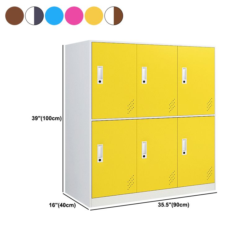 Non-Hanging Armoire Contemporary Steel Storage Cabinet for Home