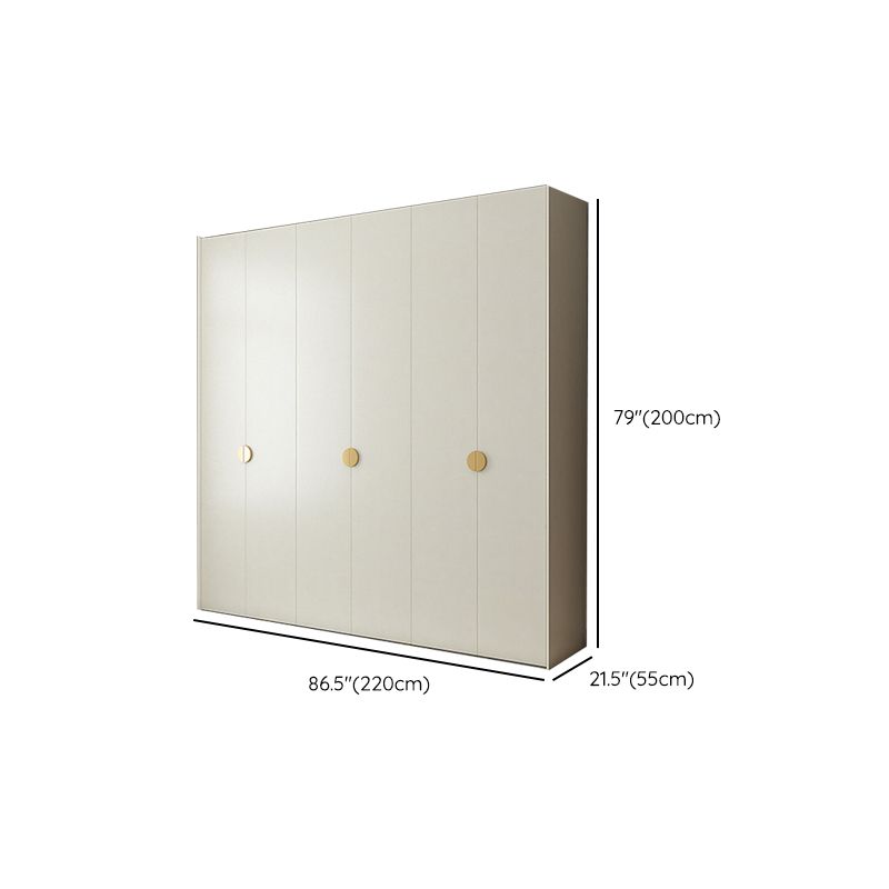 Engineered Wood Wardrobe Cabinet Modern Wardrobe Closet with Shelves for Home