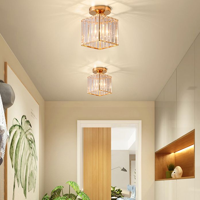 Modern Creative LED Close to Ceiling Fixtures with Glass Shade for Porch