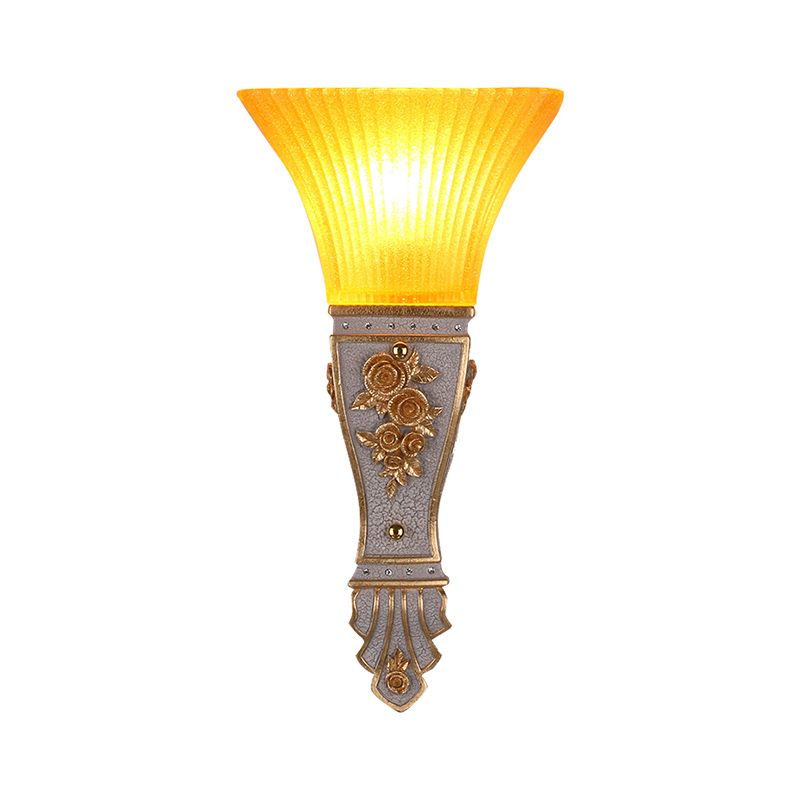 1 Funzione SCONCE SCONCE MODERNA MODERNA MODERNA MODIALE COMPLETA GIALLO GIALLO E MONTO A MOLTO MOLTO DI RESINA LIGHT IN OLD/BIANCO