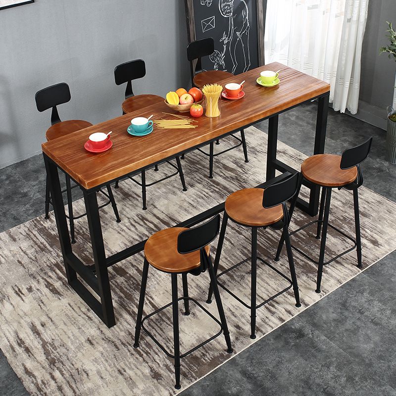 Armless Dining Stools Contemporary Metal Bar Stools with Footrest